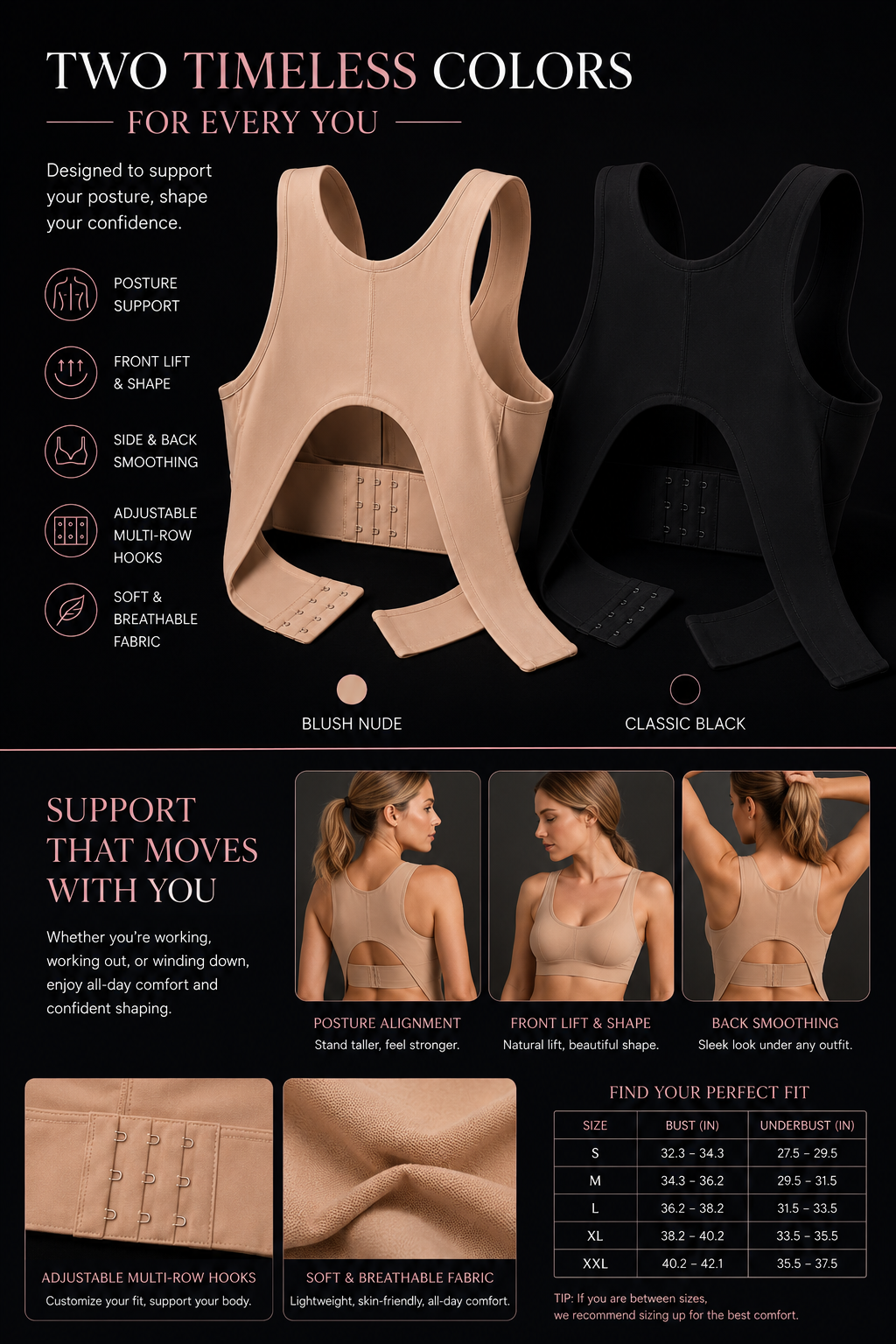 IBRASTAR Full Bust Lift Support Bra